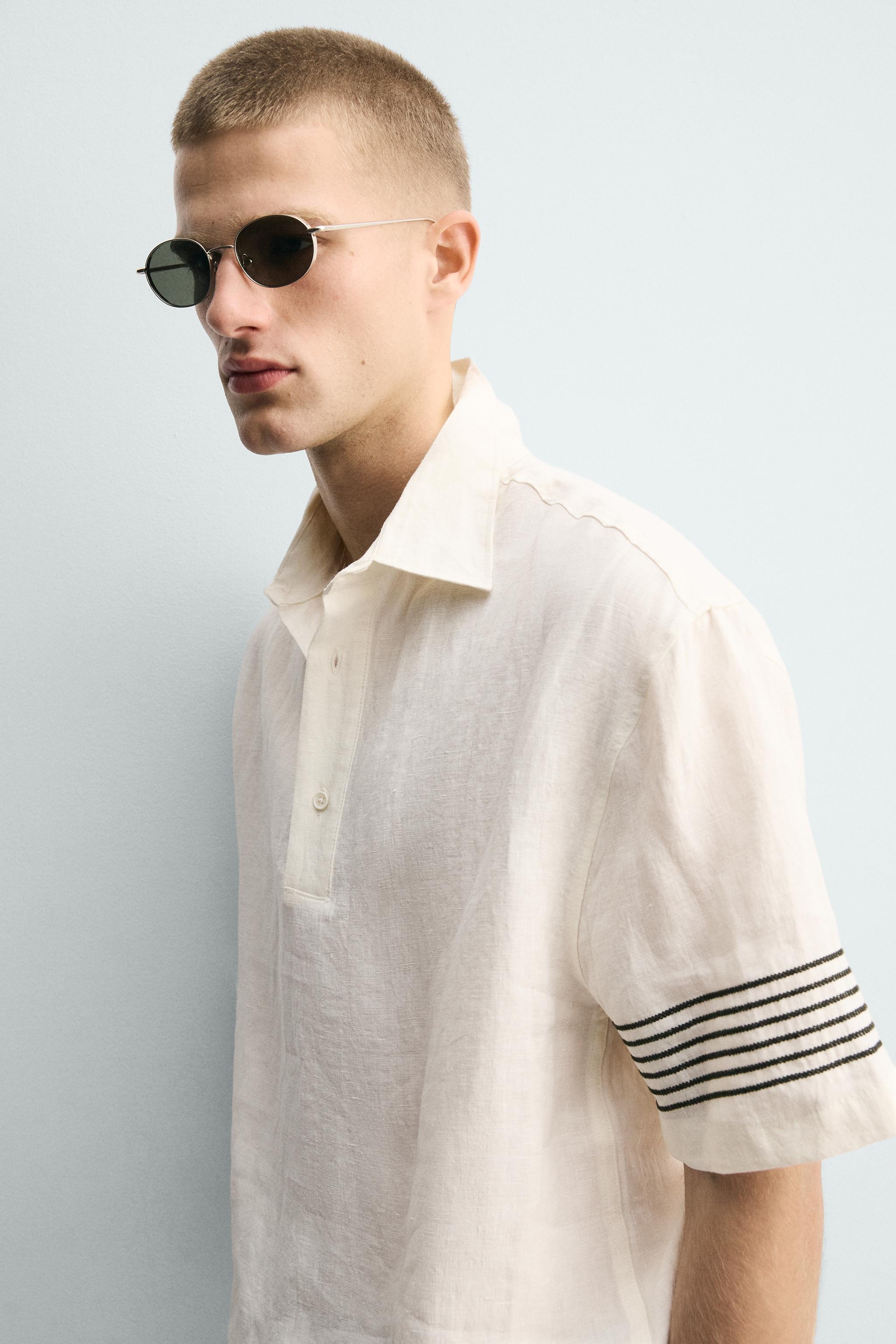 100% LINEN POLO SHIRT